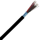 CompuCablePlusUSA.com Computer Cable, 25 Conductor W/Drain, ST-26 AWG Mylar Shield adn Stranded, UL2464, 1000 FT Black PVC Jacket, Spool, Bulk Cable.
