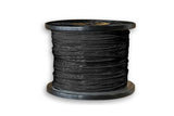 CompuCablePlusUSA.com CAT6A Slim 28 AWG Unshielded CM Rated - Stranded Ethernet Bulk Cable, 10 Gigabit Network LAN Wire, UTP Internet Cable 1000 FT. Reel. Black.