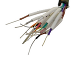 RS-232 Serial Cable to Lead Wires with Different Colors and Numbers.