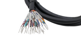 RS-232 Serial Cable Lead Wires with Different Colors and Numbers.