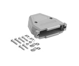 CompuCablePlusUSA gray plastic hood, screws, and lightweight, RoHS compliant.