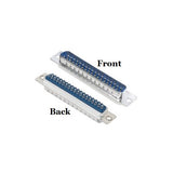 CompuCablePlusUSA DB37 Male D-Sub solder type connector Front and Back Views.