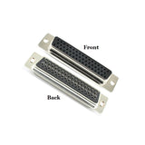 CompuCablePlusUSA DB50 Female D-Sub solder type connector Front and Back Views.