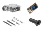 CompuCablePlusUSA.com D-Sub Connector DIY Kit – Solder Type Male, Right Angle (90°) Shielded Hood, 9 Pin