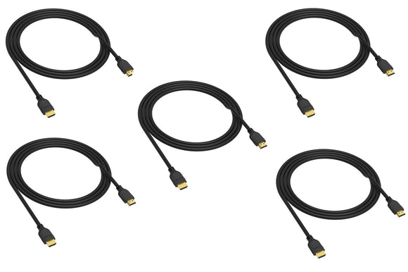 6 Feet 5 Piece / Pack 4K HDMI Cable.
