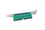 CompuCablePlusUSA.com SCSI Computer Slot Adapter - Internal IDC50 Male to External HPDB50 Female Bi-Directional Adapter Back View.