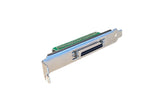 CompuCablePlusUSA.com SCSI Computer Slot Adapter - Internal IDC50 Male to External HPDB50 Female Bi-Directional Adapter Side View.