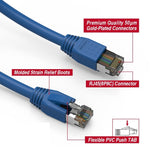 CAT.8 Ethernet Cable, 40Gbps 2000MHz High-Speed S/FTP LAN Network - Heavy Duty 24AWG Double Shielded Pure Copper, Gold-Plated RJ45 Connector, UL/ETL Certified