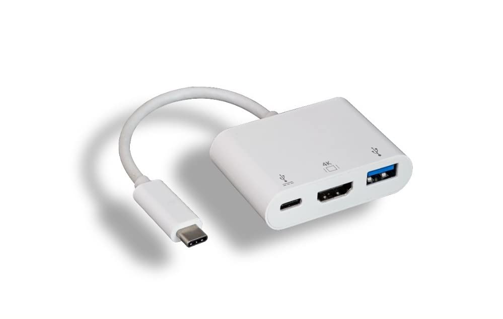 USBC Adapter 3 in 1 - Connect A : USB 3.1 Type C Male to Connect B