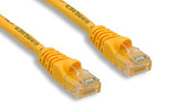 CompuCablePlusUSA.com A black CAT. 6 unshielded Ethernet cable with RJ45 connectors at both ends Yellow.