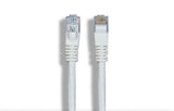 CompuCablePlusUSA.com A black CAT. 6 unshielded Ethernet cable with RJ45 connectors at both ends White.