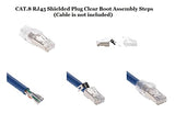 CAT.8 Ethernet Connectors RJ45 Shielded Plug Assembly Steps.