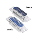 D-Sub Solder Type Male Connector Front and Back Images.