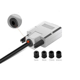 CompuCablePlusUSA.com DB9 Female Solderless Type Shielded Metal Hood Solderless Breakout Connector RS232 D-SUB Serial Adapter.