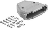 Plastic housing, unshielded hood, screws