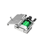 CompuCablePlusUSA.com DB15 Female Solderless Type Shielded Metal Hood Solderless Breakout Connector RS232 D-SUB Serial Adapter (DB15, Female).