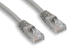 CompuCablePlusUSA.com A black CAT. 6 unshielded Ethernet cable with RJ45 connectors at both ends Gray.