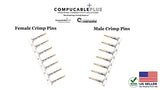 High Density D-Sub Crimp Pins, 50 PCS/Pack. (High Density Female)