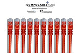 CAT. 6 Unshielded Ethernet Cable Red