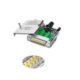 CompuCablePlusUSA.com DB25 Male Solderless Type Shielded Metal Hood Solderless Breakout Connector RS232 D-SUB Serial Adapter (DB25, Male)