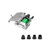 CompuCablePlusUSA.com DB15 Female Solderless Type Shielded Metal Hood Solderless Breakout Connector RS232 D-SUB Serial Adapter (DB15, Female).