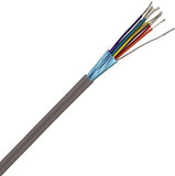 CompuCablePlusUSA.com Computer Cable, 9 Conductor W/Drain, ST-24 AWG Mylar Shield adn Stranded, UL2464, 1000 FT Gray PVC Jacket, Spool, Bulk Cable.