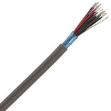 CompuCablePlusUSA.com Computer Cable, 25 Conductor W/Drain, ST-26 AWG Mylar Shield adn Stranded, UL2464, 1000 FT Gray PVC Jacket, Spool, Bulk Cable.