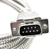 RS-232 Serial Cable to Lead Wires DB9 Male 5 Feet Metal Armored Cable.
