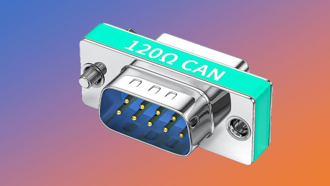 CompuCablePlusUSA.com Mini Gender Changer - DB9 Male to Female CAN Bus Termination Resistor Built-in 120 Ohm CAN Terminating Resistor.