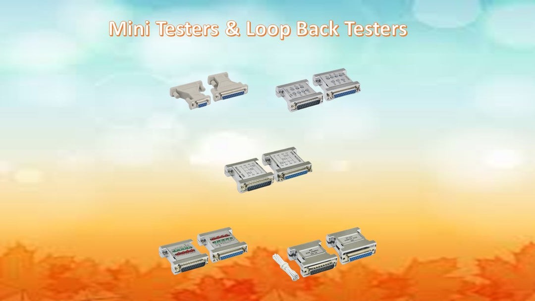 CompuCablePlusUSA.com RS-232 Serial Mini Testers and Loop Back Testers