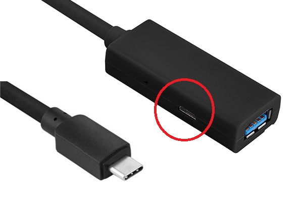 CompuCablePlusUSA 15ft Shielded Active USB 3.2 Gen 2 Extension Cable (USB-C to USB-A). 10Gbps speeds, signal booster & power port for interference-free performance.