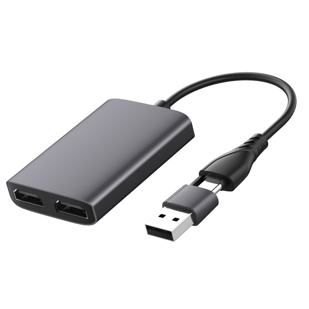 New Product Launch : 2-IN-1 USB A & Type-C 3.0 to Dual HDMI Converter