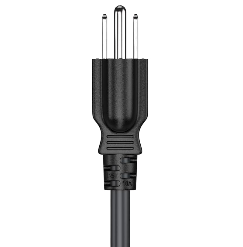 CompuCablePlusUSA.com NEMA 5-15P Power Cord Black 