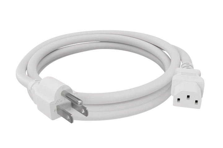 CompuCablePlusUSA NEMA 5-15P to IEC 60320 C13 North American Standard Power Cord 