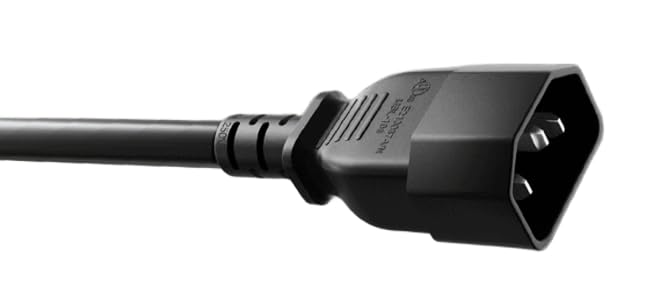 CompuCablePlusUSA.com IEC 60320 C14 Power Cord - Black.