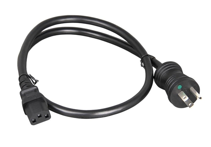 CompuCablePlusUSA NEMA 5-15P to C13 Hospital Grade Power Cord – 18AWG SJT, 10A/125V, UL Certified, Black, 3/6/10/15 FT