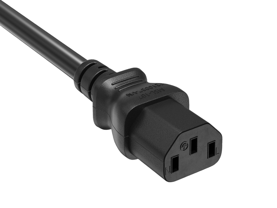 CompuCablePlusUSA IEC 60320 C13 Extension Jumper Power Cord Black Color.