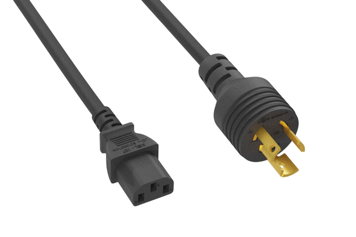 CompuCablePlusUSA NEMA L5-15P to C13 Twist-Lock Power Adapter Cord 