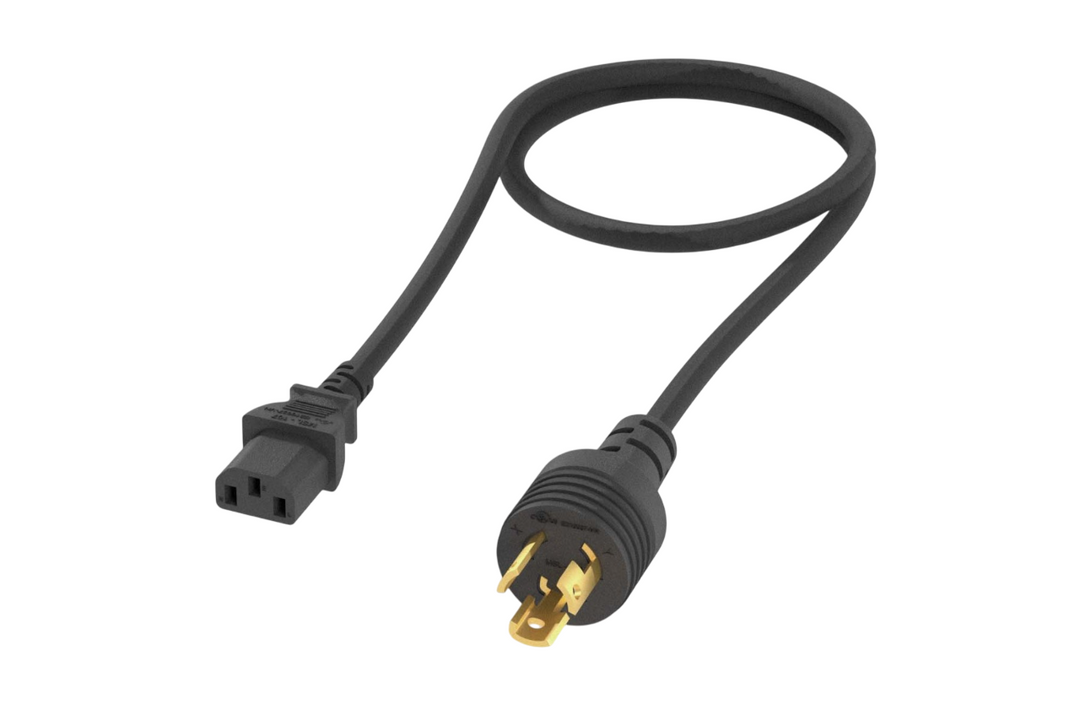 CompuCablePlusUSA NEMA L5-15P to C13 Twist-Lock Power Adapter Cord 