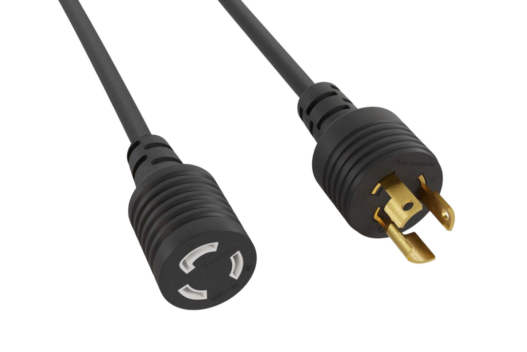 CompuCablePlusUSA NEMA L5-15P to L5-15R Twist-Lock Power Extension Cord