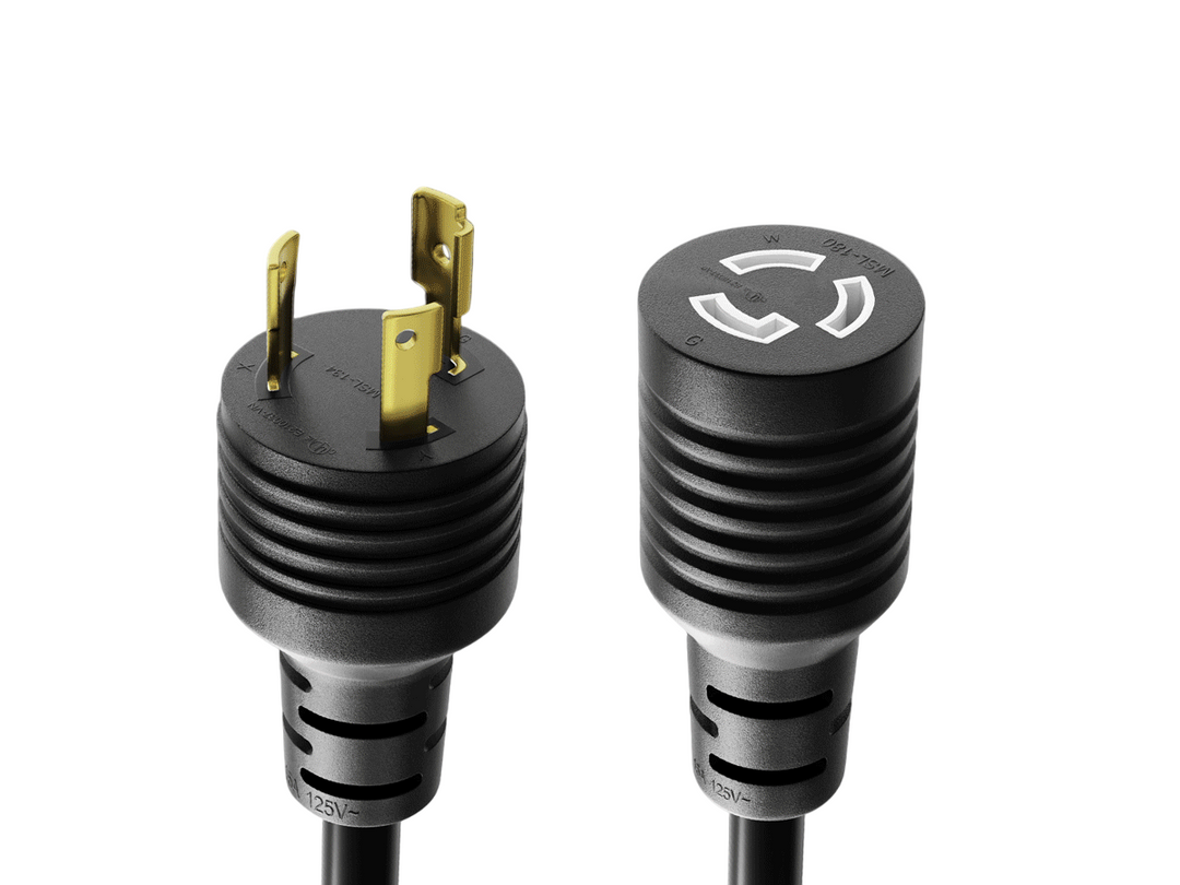 CompuCablePlusUSA NEMA L5-15P to L5-15R Twist-Lock Power Extension Cord