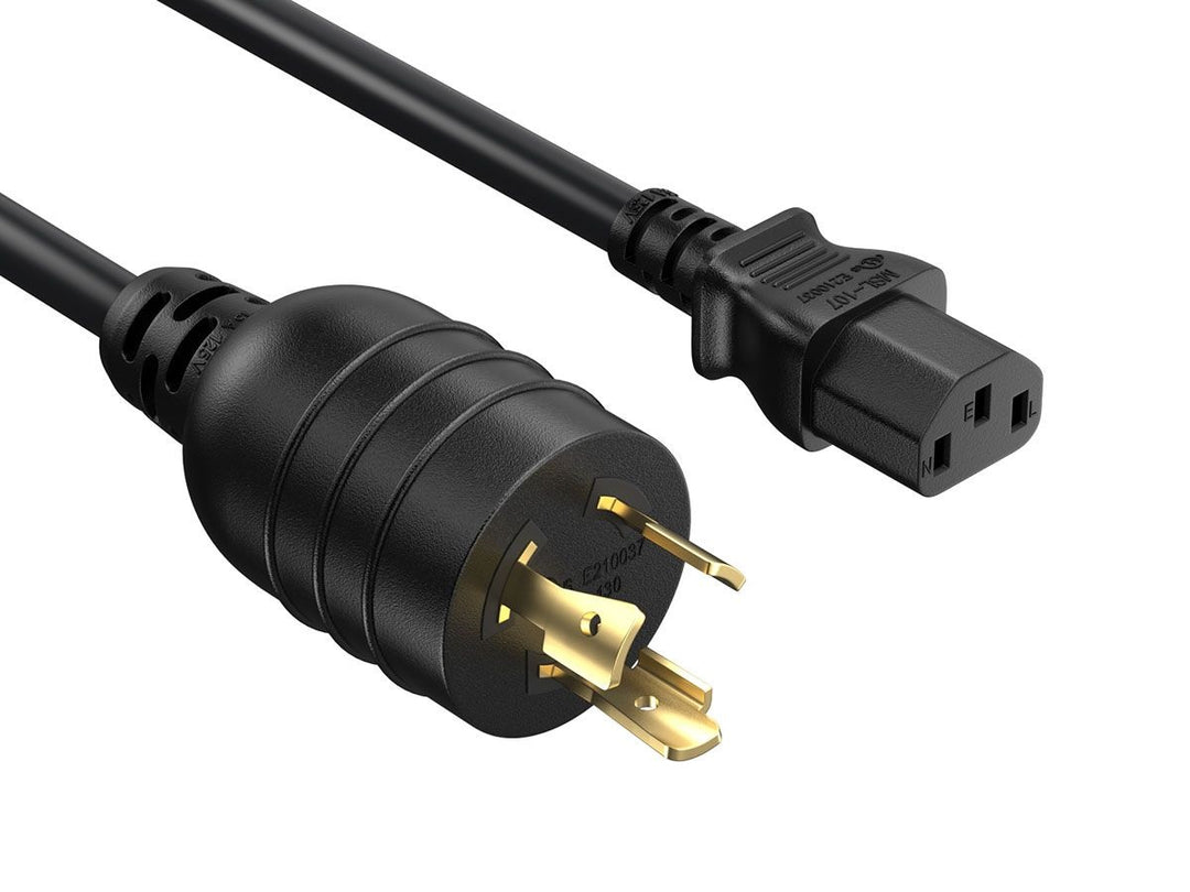 CompuCablePlusUSA NEMA L5-20P to C13 Twist-Lock Power Adapter Cord 