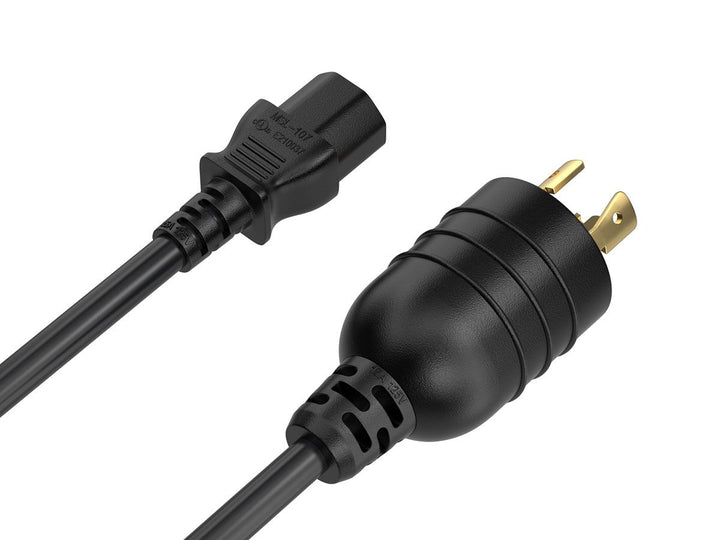 CompuCablePlusUSA NEMA L5-20P to C13 Twist-Lock Power Adapter Cord 