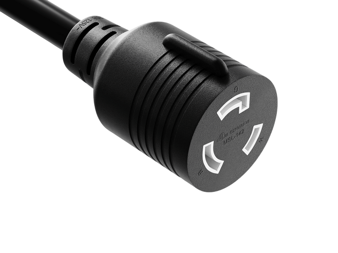 CompuCablePlusUSA NEMA L5-30R Twist-Lock Heavy-Duty Power Extension Cord 