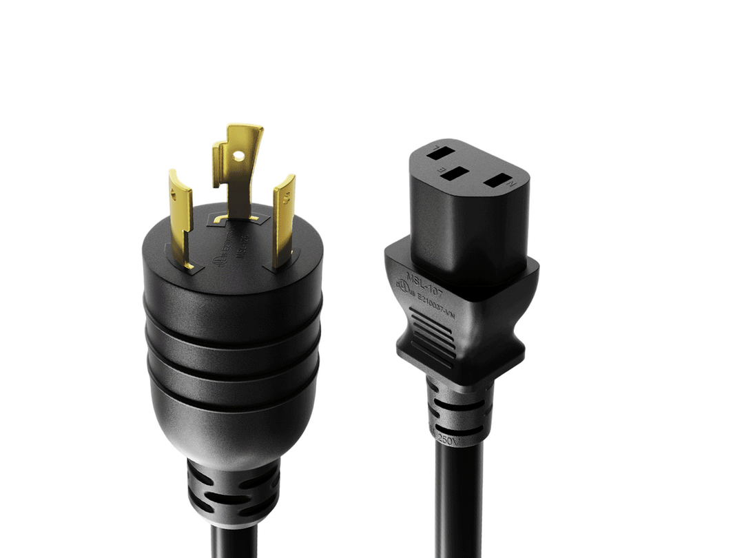 CompuCablePlusUSA NEMA L6-20P to C13 Twist-Lock Power Adapter Cord