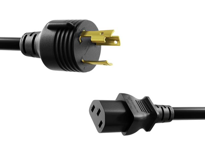 CompuCablePlusUSA NEMA L6-30P to C13 Twist-Lock Power Adapter Cord 