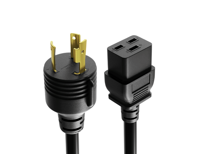 CompuCablePlusUSA NEMA L6-30P to C19 Twist-Lock Power Cord