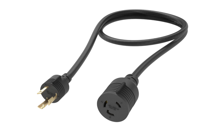 CompuCablePlusUSA NEMA L6-30P to L6-30R Twist-Lock Heavy-Duty Power Extension Cord 