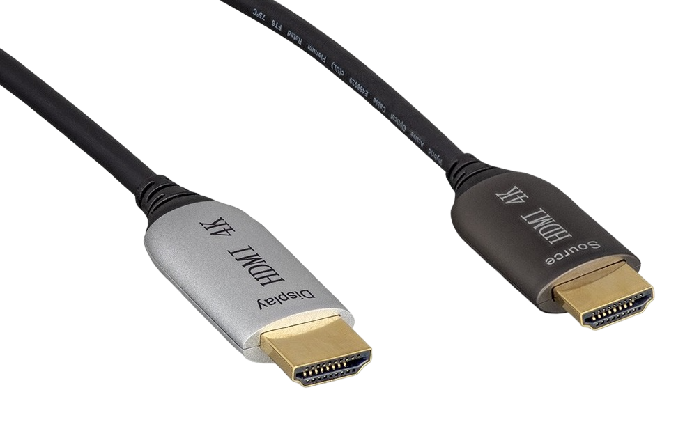 CompuCablePlusUSA.com Ultra HD 4K HDMI 2.0 Active Optical Fiber Cable|Plenum Rated|35-150 FT