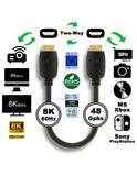 Ultra High-Speed 8K HDMI 2.1 Cable - 48Gbps LTRA Certified 3-15 FT, M/M